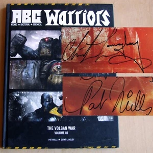A.B.C. Warriors The Volgan War 1 2000 AD hardback signed Pat Mills Clint Langley - Imagen 1 de 12