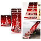 Autocollants 3D monte-escaliers de Noël arbre de Noël autocollants d'escalier autocollants d'escalier