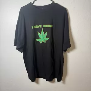Vintage 420 Stoner Shirt 2003 Dated -Size XL- Black/green - Picture 1 of 4