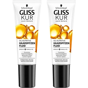 2 x Schwarzkopf Gliss Kur Oil Nutritive Haarspitzenfluid je 50ml Splissanfällig