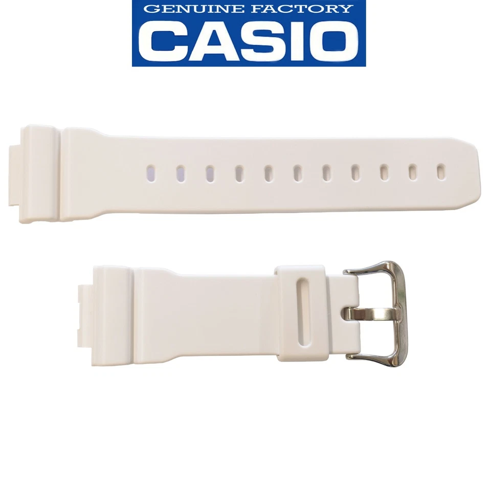 Correa de reloj CASIO DW-5600FS-7 DW-5600WB-7 DW-6900MR-7 DW-6900SN-7 blanca genuina Foto 1 de 3