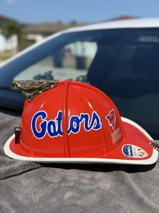 FLORIDA GATORS CUSTOM FIREFIGHTER HELMET - Picture 1 of 18
