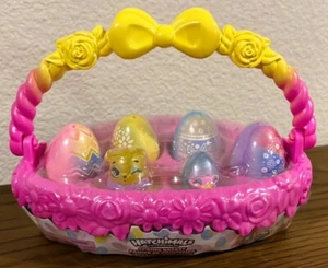 NEW Hatchimals CollEGGtibles Spring Basket with 5 Characters & 3 Pets Easter - Foto 1 di 3