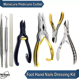 Podiatrist Nail Kit Tools Manicure Clipper Pedicure Cutter and Chiropody Files - Bild 1 von 8