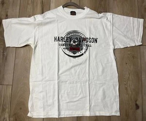 VINTAGE Harley Davidson Motorcycles 1998 Graphic Shirt USA White Size XL NEW - Picture 1 of 8
