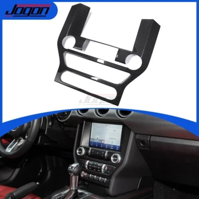 Carbon For Ford Mustang GT V6 2018-2021 Navigation Face Plate Radio Screen Trim - Image 1 of 4