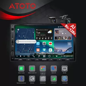 ATOTO X10 7" 2 DIN Android Car Stereo Radio Multimedia Receiver GPS w/ Rear CAM - Picture 1 of 9
