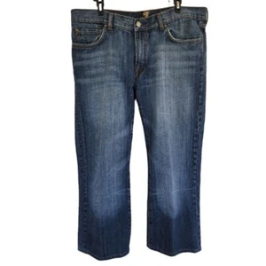 7 For All Mankind Jeans Mens 36x27 Blue A Pocket Relaxed Straight Denim - Picture 1 of 8