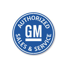 Authorized GM Sales and Service Car Sign, Mechanic Sign, Garage Aluminum Sign