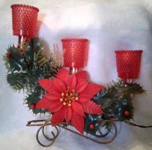 Vintage Mirostar Christmas Electrified 3-Light Candelabra in Box-Works - Picture 1 of 13