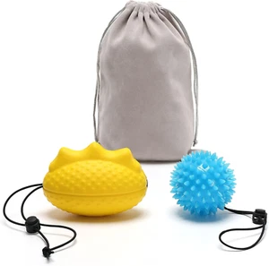 Handtrainer Ball 2 Stück (Weich Ball + Igelball) Knetball Für Hände Therapie, Fi - Bild 1 von 6
