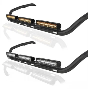 Black Roof Bar + LEDs + LED Bars To Fit Volvo FH4 Low Standard Sleeper 2013-2021 - Picture 1 of 12