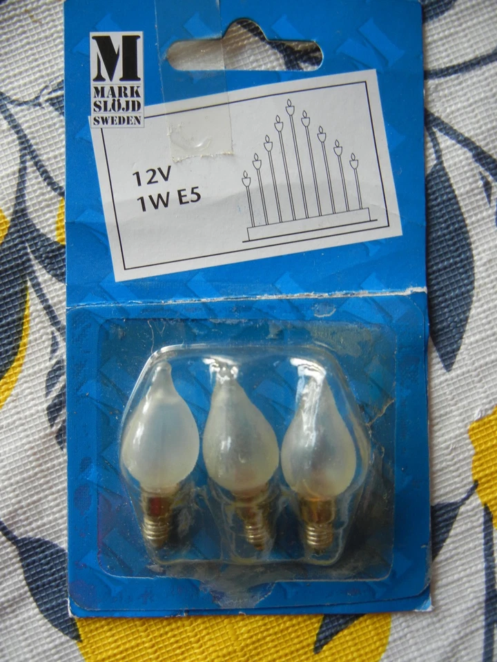 Ersatzbirnen für Lichterkette 3 Stck. 12 Volt 1 Watt - Bild 1 von 1