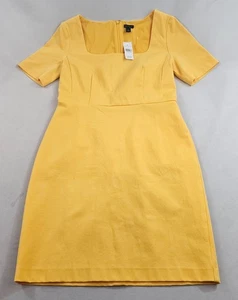 Ann Taylor Damenkleid Größe 4 gelb Reißverschluss Stretch 159 $ - Bild 1 von 14