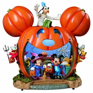 Disney Halloween 16 Inch (40.6 Cm) LED Disney Pumpkin House Mickey Minnie - Picture 1 of 2