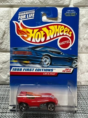 Hot Wheels 1998 primeiras edições #38 de 40 carros Cat-A-Pult colecionador #681 vermelho - Imagem 1 de 4