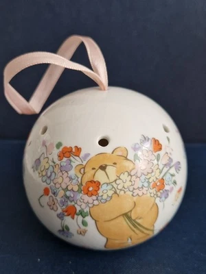  Vintage Ceramic Pomander  ( empty) -  7.5  cms diameter.  VGC - Image 1 of 4