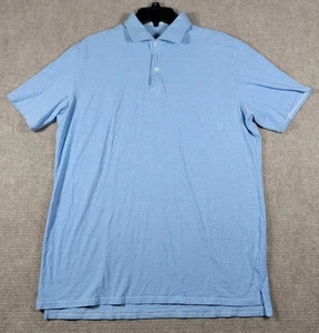Holderness & Bourne Polo Shirt Mens Large Blue Performance Golfing Golf Hilton - Picture 1 of 7