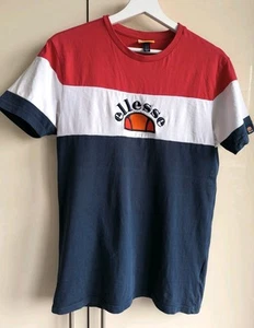 Ellesse Heritage Herren Hemd rot weiß dunkelblau gesticktes Logo Gr. S - Bild 1 von 9
