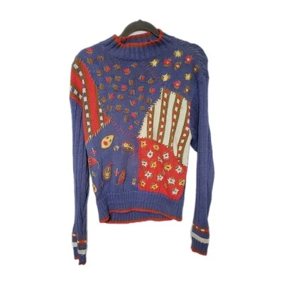 Suéter DE COLECCIÓN LIZ WEAR M Grueso Tejido Otoño Abuela Acción de Gracias Cosecha Foto 1 de 4