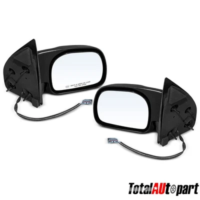 Espejo retrovisor eléctrico térmico tipo paleta 2 piezas con pliegue manual para Ford Excursion 2001-2005 Foto 1 de 4