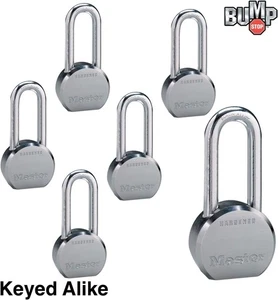 Master Lock High Security Padlocks - (6) Keyed Alike w/ BumpStop 6230NKALH-6 - Picture 1 of 2