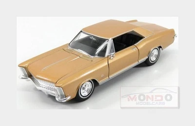 1:24 WELLY Buick Riviera Gran Sport Coupe 1965 Gold Met WE24072G - Immagine 1 di 2