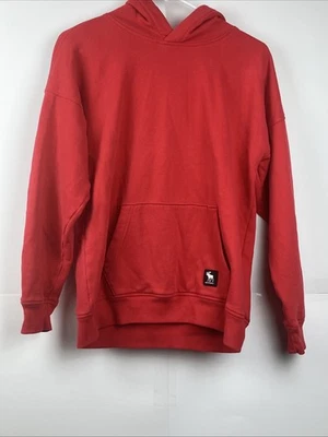 ABERCROMBIE AND FITCH NIÑOS SUDADERA CON CAPUCHA Calce Relajado TALLA 13/14 Rojo Foto 1 de 4