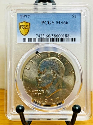 1977 Ike Eisenhower Dollar PCGS MS66 Mint State 66 #58600188 - Image 1 of 2
