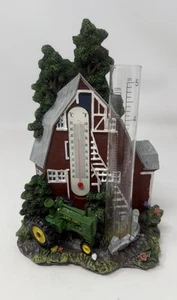 John Deere Handpainted Farm Scene Thermometer 7.5 inch Featuring Model B Tractor - Picture 1 of 6