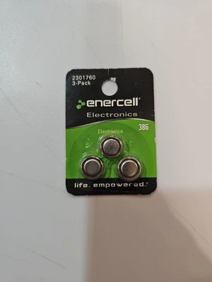 Enercell Electronics Silver Oxide Button Cell Battery 386 1.55V 2301760 3-Pack - Image 1 of 2