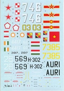 Hi-Decal Line HDL 72-026 Mil Mi-4 Hound  1/72 scale decals - Picture 1 of 1