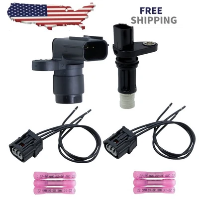 For Acura MDX Honda ACCORD Camshaft＆Crankshaft Position Sensor+Connector USA Foto 1 de 4