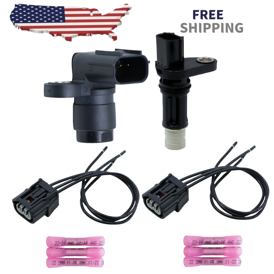 For Acura MDX Honda ACCORD Camshaft＆Crankshaft Position Sensor+Connector USA Foto 1 de 4