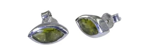 inviting Peridot 925 Sterling Silver Green genuine wholesale CA gift - Picture 1 of 1