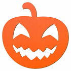 Oranger Halloween Holz Krbis (V2) - Deko Zuschnitte Grenauswahl