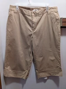 Weatherproof Women's 14 Khaki 16.5 Inch Capri Pants - Picture 1 of 8