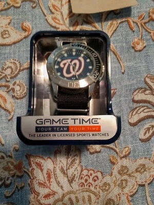 MLB Baseball Washington Nationals Wrist Watch Game Time NIB - Image 1 of 4