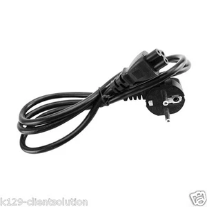 3-polig Stromkabel Netzkabel Schwarz Micky Maus Kleeblatt | 1.8 M | Schuko - C5 - Bild 1 von 1
