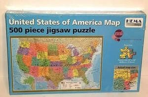 United States of America Hema Maps Jigsaw Puzzle 500 pieces 24" x 36" - Picture 1 of 12