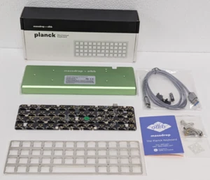 Drop + OLKB Planck REV6 High-Pro Green MX Compatible Plate No Keycaps/Switches - Picture 1 of 9