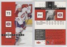 2005-06 Fleer Hot Prospects Red Hot /100 Michael Ryder #53