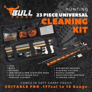 GUN CLEANING KIT 23 PC UNIVERSAL .177 CAL to 12 GAUGE - Picture 1 of 4