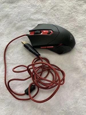 Red Dragon Wired USB LED Optical Gaming Mouse 3200 DPI S101-3 Redragon Weighted - Image 1 of 2