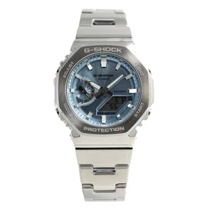 CASIO G-SHOCK GM-2110D-2A GM-2110 GM G-STEEL Quartz Analog & Digital Light Blue - Picture 1 of 6