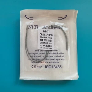 40 Pcs Orthodontic Dental Open Coil Spring NiTi Alloy 0.012*180 mm Medium Force - Picture 1 of 5