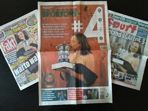 IGA SWIATEK ROLAND GARROS 2023 CHAMPION on cover 3 Polish Newspapers - Picture 1 of 4