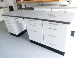Unterschrank Nebenarbeitstisch Dentalmöbel Arbeitsplatz Dental 233 cm 7862 - Bild 1 von 6