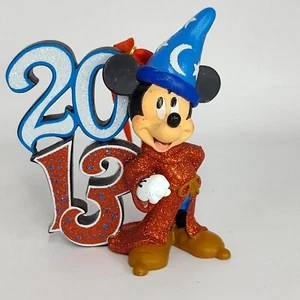 Mickey Mouse Sorcerer's Apprentice Ornament 2013 Wizard Hat Disneyland Fantasia - Picture 1 of 7