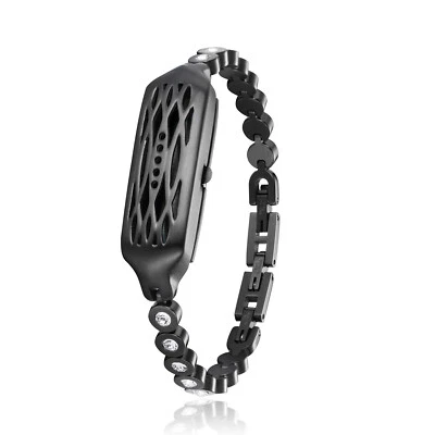 Pulsera de reloj de acero inoxidable con estrás de metal para Fitbit Flex 2 soportes D - Imagen 1 de 4
